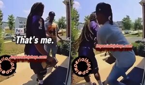 FedEx dude straight up throws down with two dudes trying to jack the package he is delivering