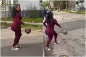 Hoops and Highlights: The Outdoor Basketball Pro With Moves and Memorable Style