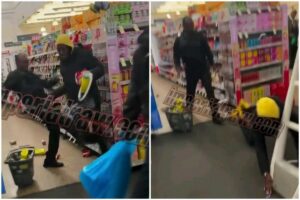 Shoplifting Slip-Up: Security Guard’s Leg Sweep Sends Thief Headfirst Into the Security Device