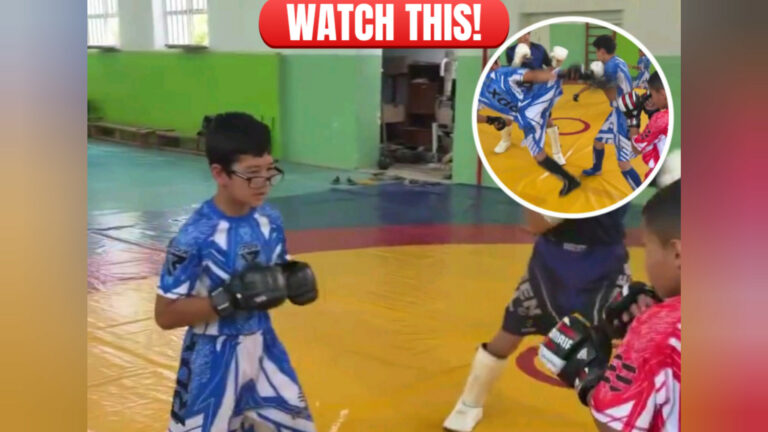 Glasses Off, Chaos On: Kid in Blue Accidentally KOs the Wrong Opponent During Sparring Match