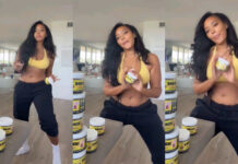 Angela Simmons Attempts the Viral “Spend Dat” Challenge