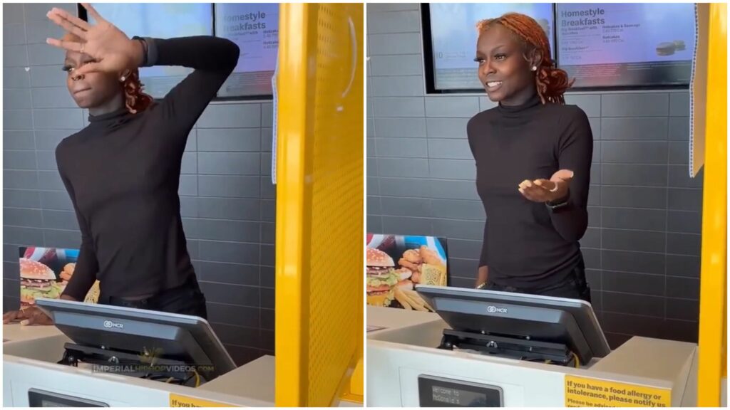 When Sis Came for a Happy Meal but Served Up Shade: Lady Clowns McDonald’s Worker for Rockin’ Snack-Size Up Top