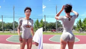 Son Tryna Dunk, but Mom Dunkin’ on ‘Em With That Fit